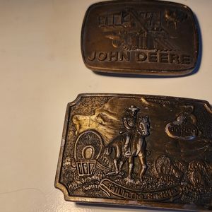 John Deere /Amoco belt buckles